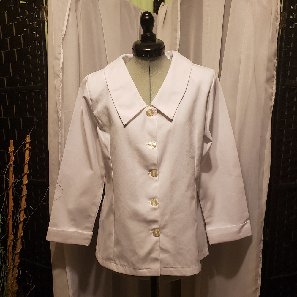 Vintage Uniflair White Collar Blouse